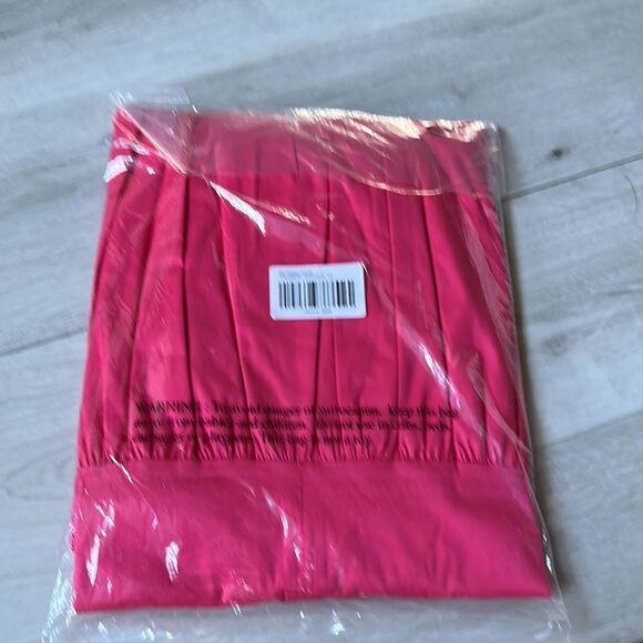 Chicos SS Tiered Maxi Dress Solid Strawberry Margarita Color Size 3.5 NWT in pkg - Picture 8 of 8